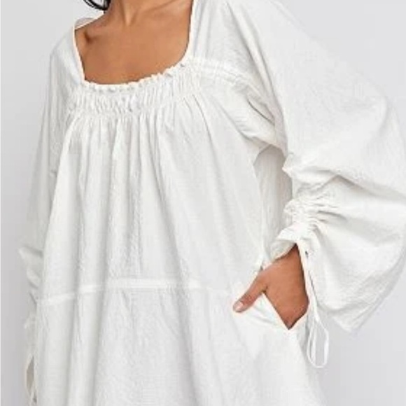 FREE PEOPLE Movement by Free People White Blouse - Picture 3 of 6